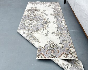 2'3x6'7 ft, ORIENTAL TURKISH RUNNER, Clear Rug, Washable Rug, Stair Rug, Farmhouse Decor, Kitchen Rug, Wool Rug, Vintage Rug, 2x7 Oushak Rug