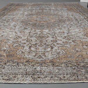 5&#39;8 x 10&#39; Ft Turkish Vintage Rug, Oushak Area Rug, Room Decor, Handmade Rug, Anatolian Area Rug, Living Room Rug, Farmhouse Decor, 6x10 Rug