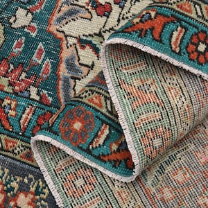 9&#39;6x12&#39;9 ft, VINTAGE PERSIAN RUG, Soft Wool, Handmade Persian Rug, Living Room Rug, Dining Room Rug, Bedroom Rug, Persian Arts, Woven Rug