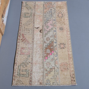 1&#39;8 x 3&#39;3 Ft Vintage Small Rug, Turkish Door Mat, 2x3 Rug, Entryway Rug, Turkish Rug 2x3, Vintage Rug 2x3, Handmade Rug, Home Decor
