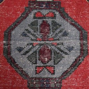 1&#39;6 x 2&#39;6 Ft Turkish Vintage Rug, Oushak Small Rug, Door Mat, Carpet, Handmade Wool Oriental Bath Mat, Small Rug, 2x3 One-of-a-Kind Rug