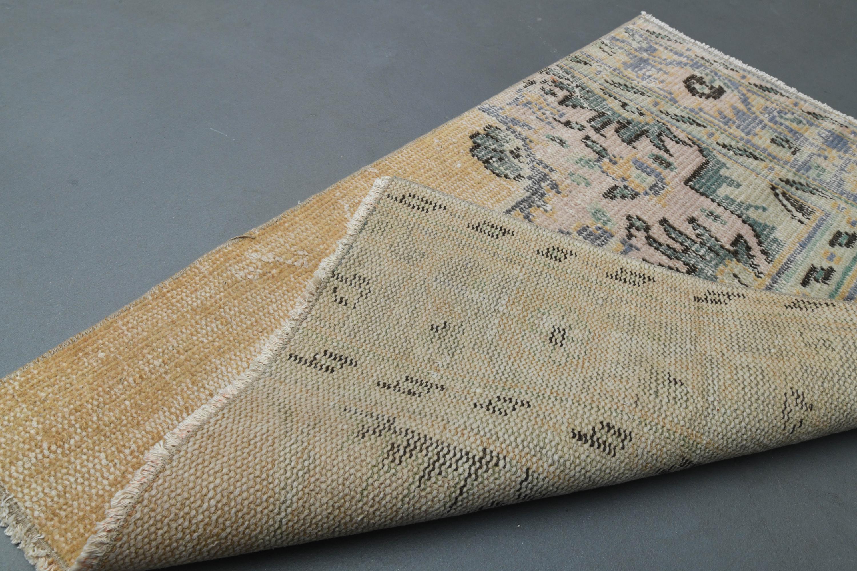 2.1x3.2 Ft Turkish Vintage Rug, Antique Rug, Kitchen Rug, 2x3 Rug