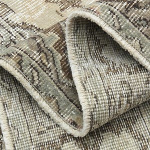 7x10 ft BOHEMIAN TURKISH RUG Vintage Rug Living Room Rug Beige Brown Rug 7x10 Area Rug Home Decor Antique Rug Oushak Rug Star Muted Rug