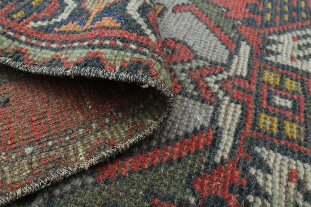 1'7 X 3'3 Ft Turkish Small Rug, Handmade Small Rug, Mini Vintage Rug