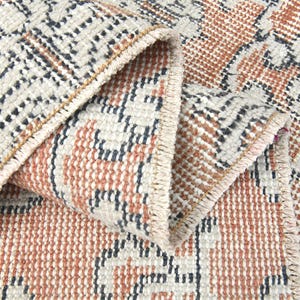 5&#39;6x9&#39;2 ft, ORANGE FLORAL VINTAGE Area Rug, Farmhouse Decor, Bedroom Rug, Turkish Area Rug, Living Room Rug, Handmade Turkish Rug, Decor Rug