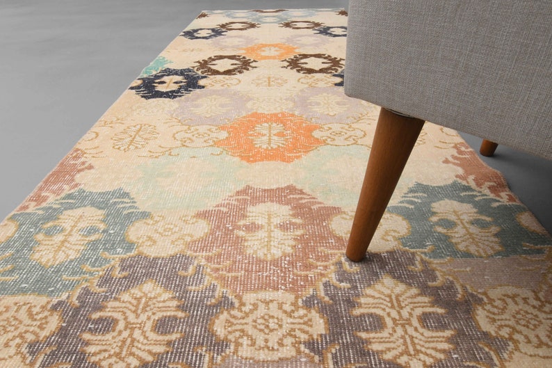 2'9 x 8'4 Ft Oushak Runner, Wool Rug, Hallway Rug, Turkish Rug 3x8, Entryway Rug, 3x8 Rug, Home Decor, Handwoven Runner Rug, Bohemian Runner image 3