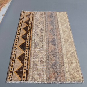 1&#39;6 x 2&#39;3 Ft Turkish Small Rug, Vintage Rug, Turkish Door Mat, 2x2 Rug, Entryway Rug, Kitchen Rug, Bathroom Rug, Turkish Rug 2x2
