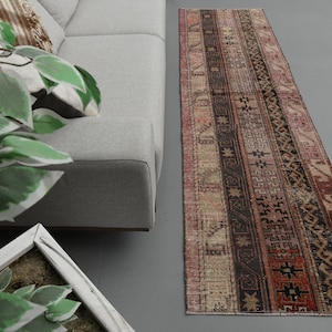 2&#39;5 x 8&#39;9 Ft Turkish Runner Rug, Patchwork Runner, Hallway Rug, Handmade Rug, Wool Rug, Entryway Rug, 2x9 Rug, Turkish Rug 2x9, Home Decor