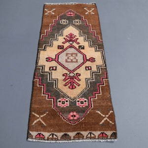 1&#39;2 x 3&#39;1 Ft Turkish Rug, Handmade Rug, Oushak Rug, Small Rug, Home Decor, Entryway Rug, Farmhouse Decor, Kitchen Rug, Brown Rug, Door Mat