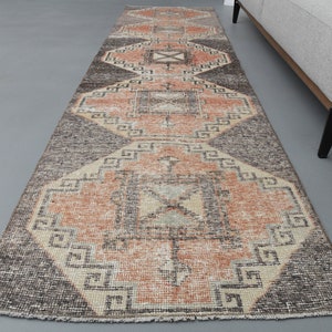 2&#39;5 x 9&#39;5 Ft Turkish Runner Rug, Oushak Runner, Hallway Rug, Handmade Rug, Wool Rug, Entryway Rug, 2x9 Rug, Turkish Rug 2x9, Home Decor