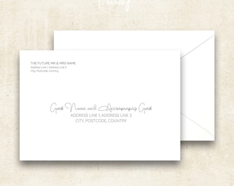 Modello modificabile di busta di invito C5 (cancelleria personalizzata)