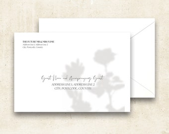 Modello modificabile di busta di invito C5 (cancelleria personalizzata)