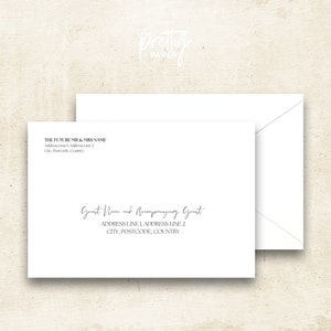 Modèle d'enveloppe d'invitation C5 modifiable (papeterie personnalisée)