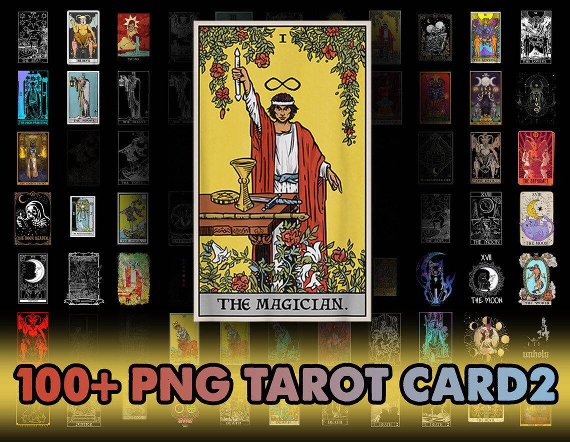 Bundle 200 Tarot Cart pngTarot art png for cricut Magical | Etsy