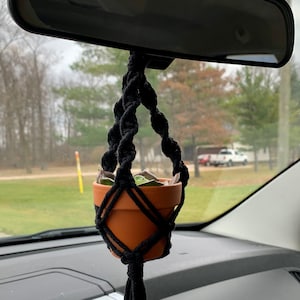 Rear-View Mirror Mini Plant Hanger