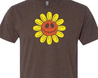 Grafisch T-shirt pompoenbloem