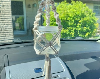 Rear-View Mirror Mini Plant Hanger