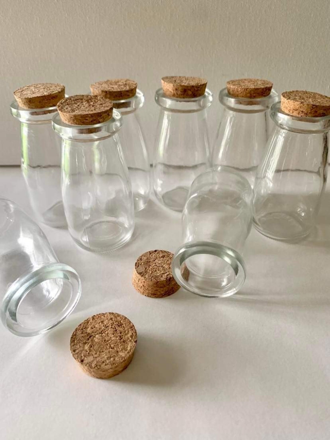 Small Mini Glass Milk Bottle Propagation Jar Etsy