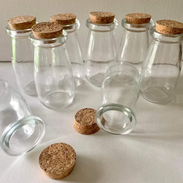 Small Mini Glass Milk Bottle Propagation Jar