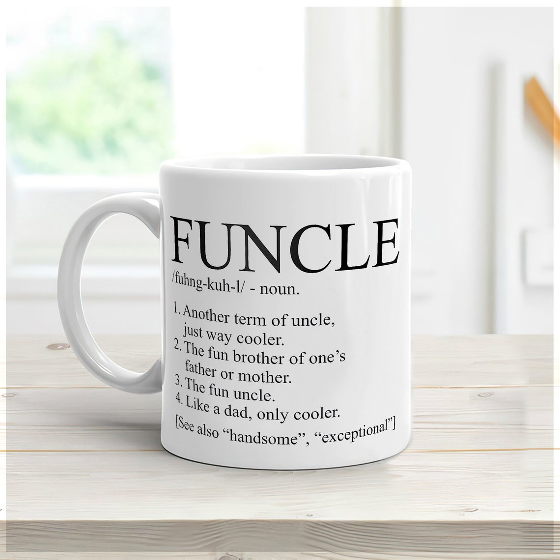 Personalized Funcle Coffee Mug Uncle Definition Mug Best Etsy