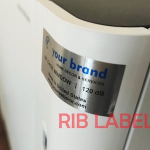 Metal Labels (0.2mm thickness)  with back adhesive for flat and round surfaces
