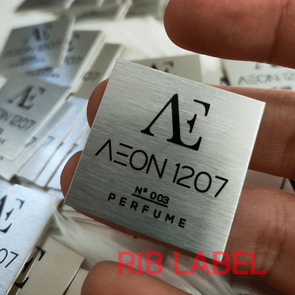 Custom Metal Perfume Label with Back Adhesive