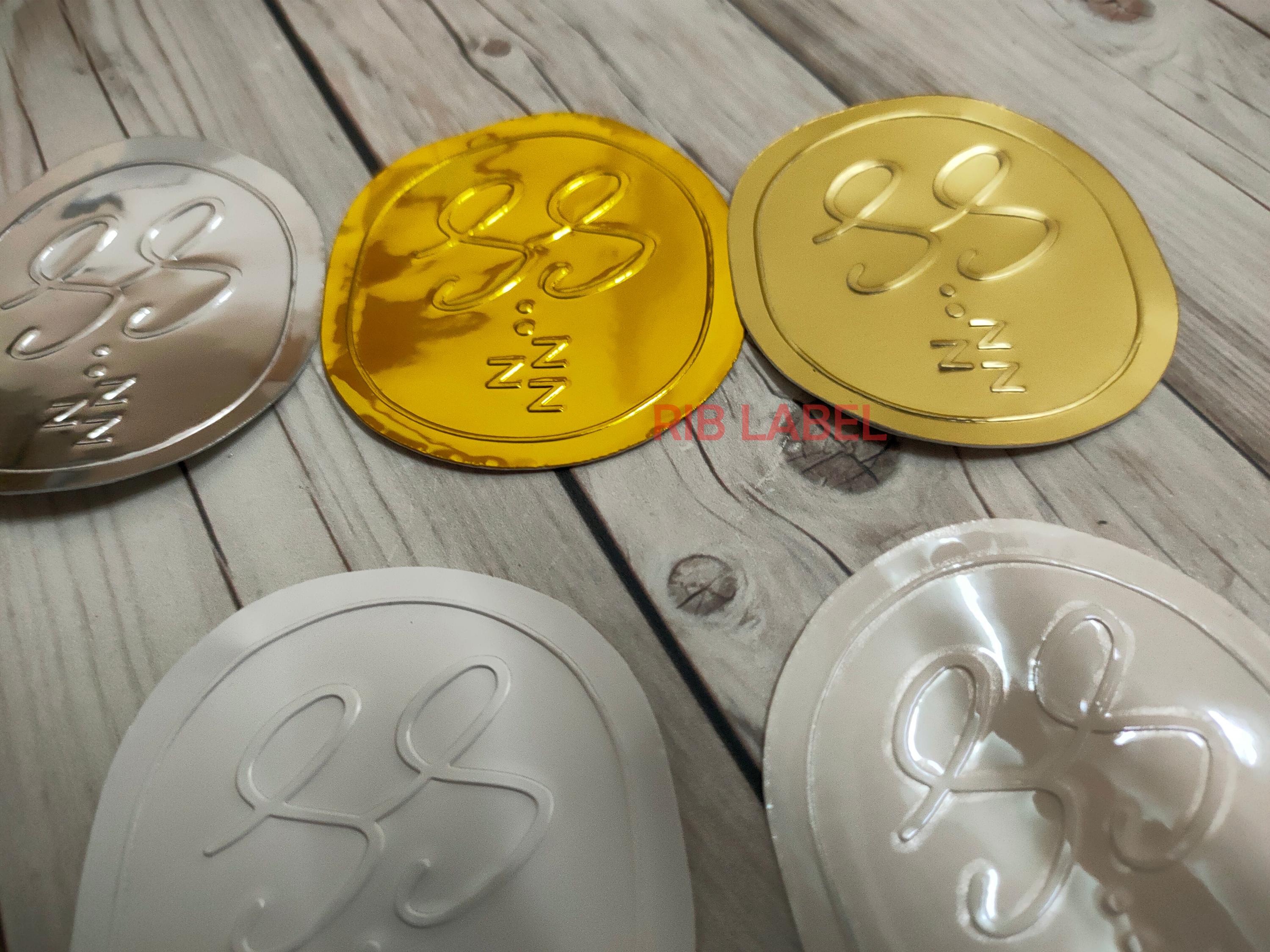 Embossed Sticker Customized - Etsy