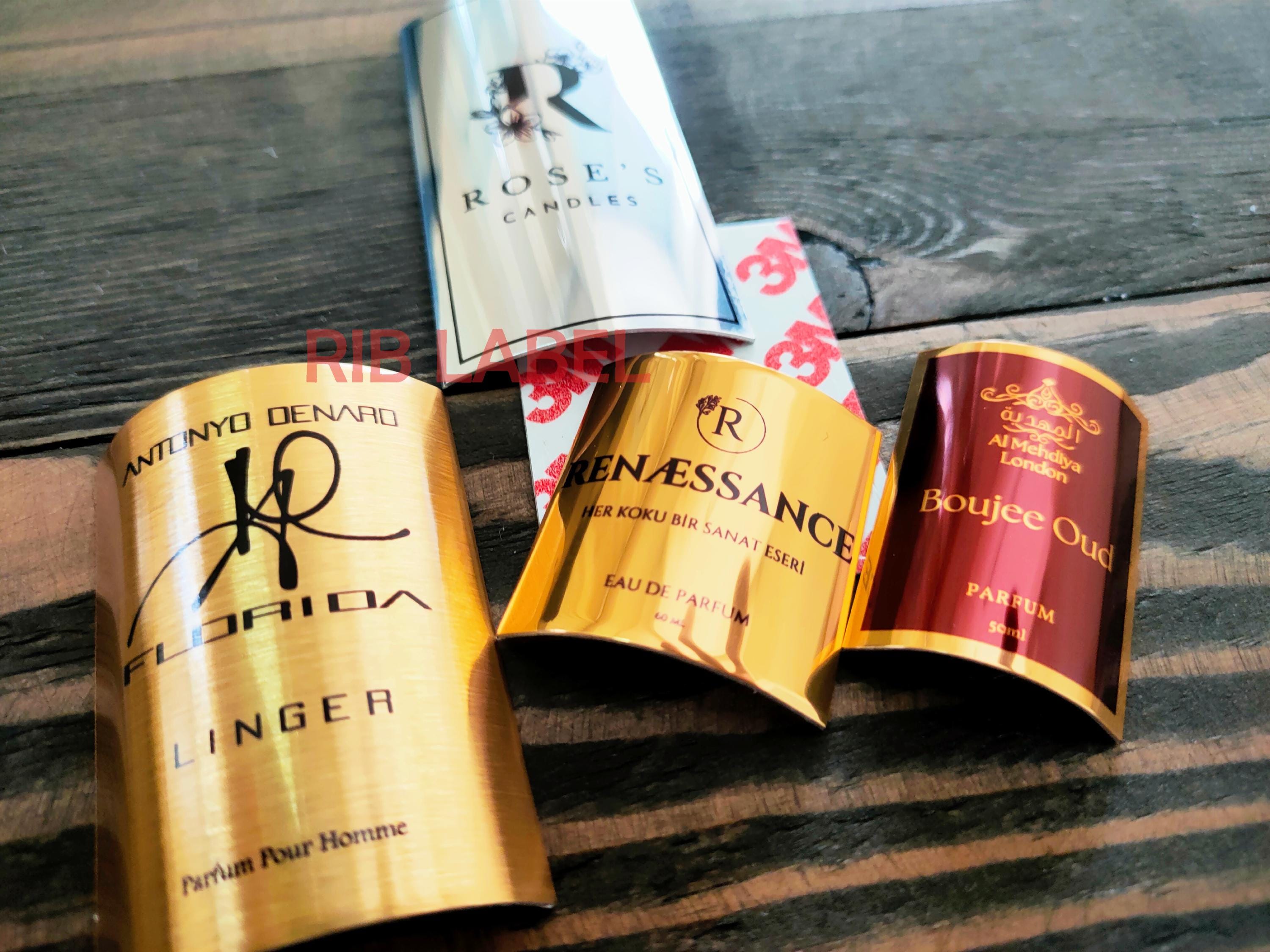 Curved Edged Metal Labels for Perfume/cologne Bottles - Etsy