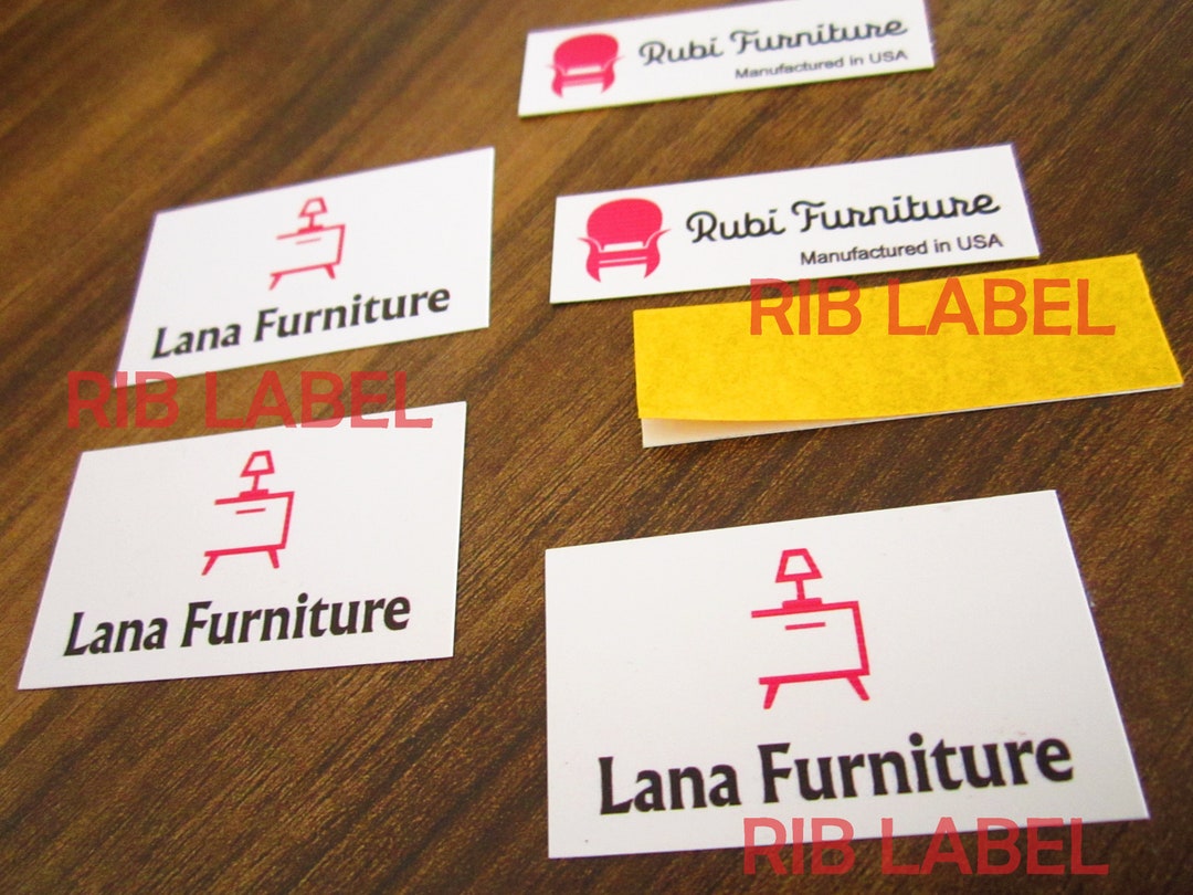 Chair Lable Custom Plastic Furniture Label With Back Adhesive - Etsy