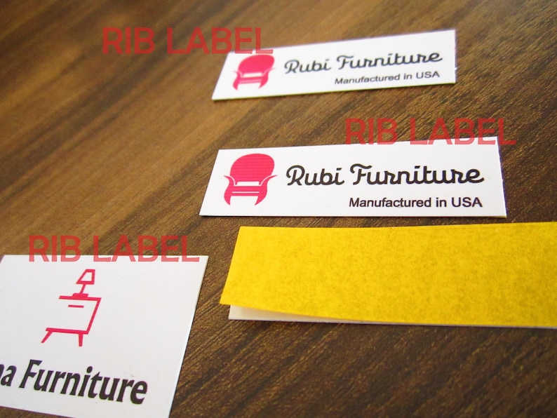 Custom Metal Furniture Label With Back Adhesive Etsy