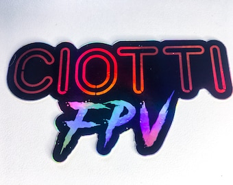 Holographic CiottiFPV Logo Sticker