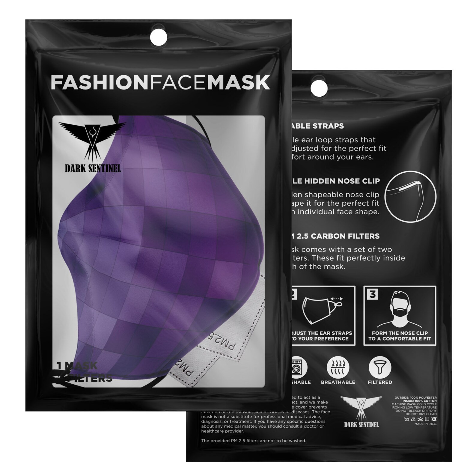 Cool Plum Premium Face Mask Etsy