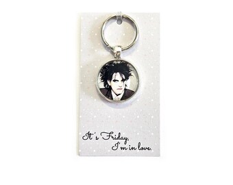 Robert Smith Gift The Cure Keyring Keychain Bag Charm Pop Art