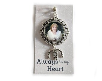 Bouquet Photo Charm Memorial Gift Photo Locket Groom Wedding Bridal Bouquet Keepsake