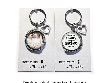 Mum Gift Keyring Photo keepsake Personalised Mothers Day