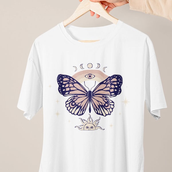 BIO & FAIR Tshirt "Schmetterling Boho" - Unisex