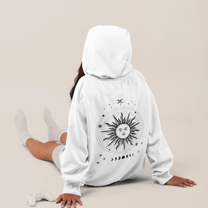Sudadera con capucha ORGÁNICA Y FERIA "Vintage Sun" - Unisex