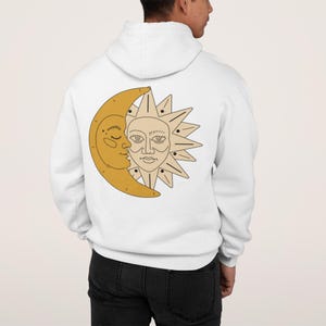 Sudadera con capucha "Luna y Sol" - Unisex - ORGÁNICA Y JUSTA