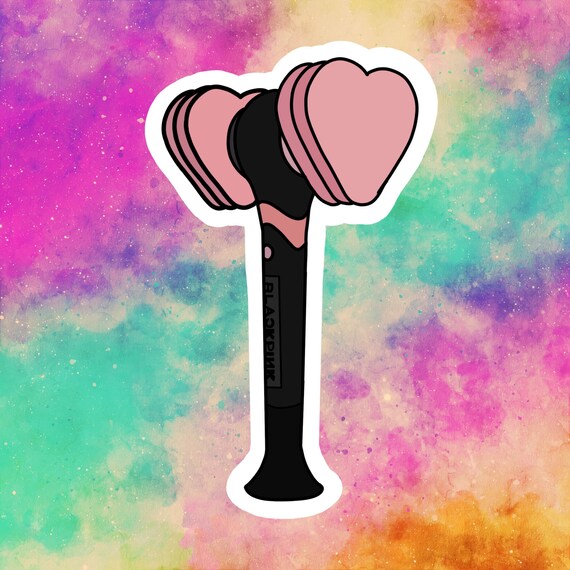 blackpink lightstick decals free photo paper paper party supplies