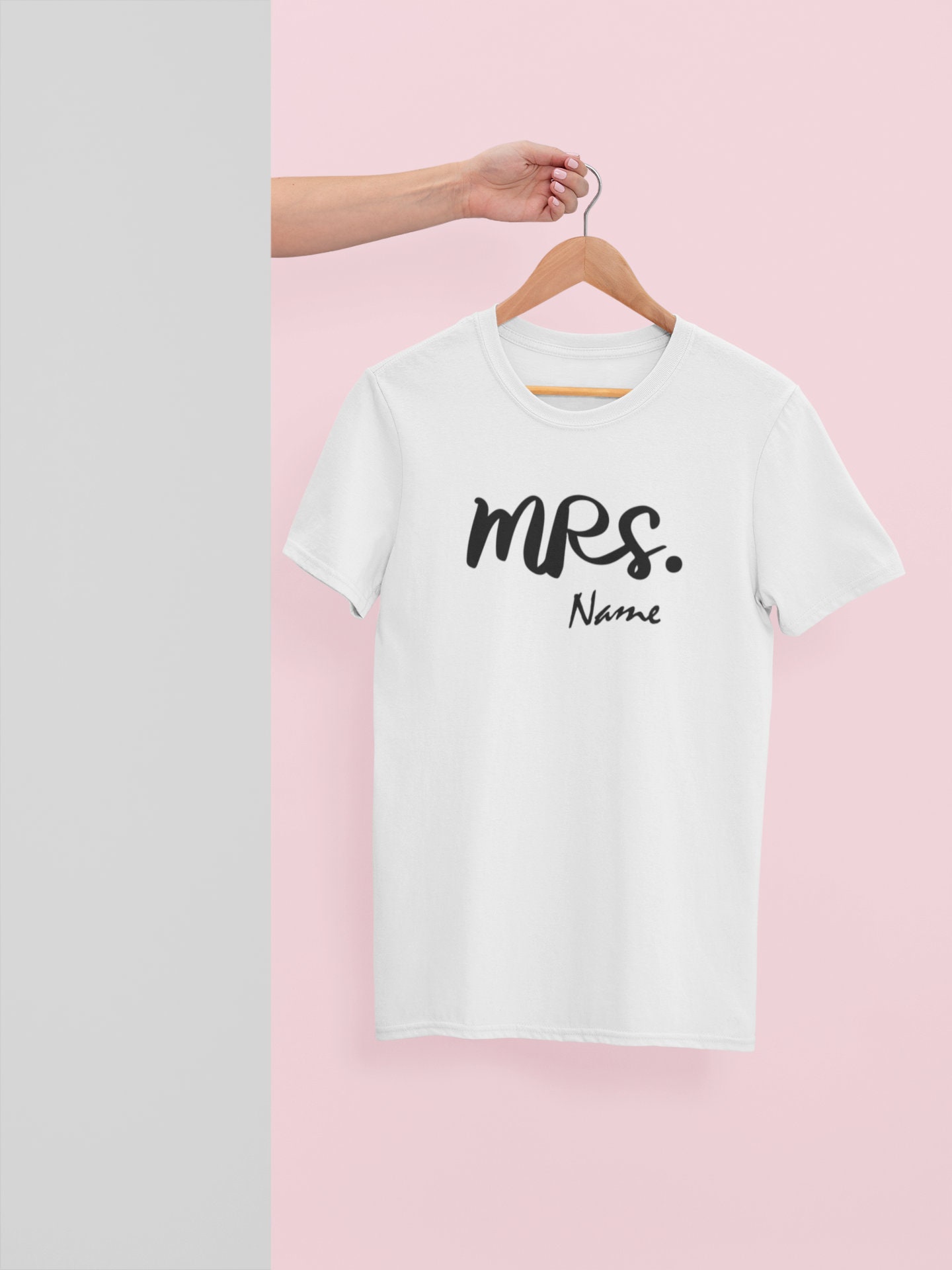 Mr and Mrs T-Shirt With personalized your name High Quality | Etsy