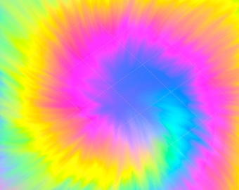 Pastel Tie Dye Watercolor Background: Vivid PNG Digital Paper (Digital Download)