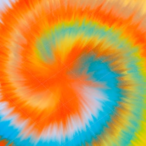 Orange Tie Dye, Retro TieDye Water Color Background PNG - Tie Dye Digital Paper - DTG Printing Digital Download