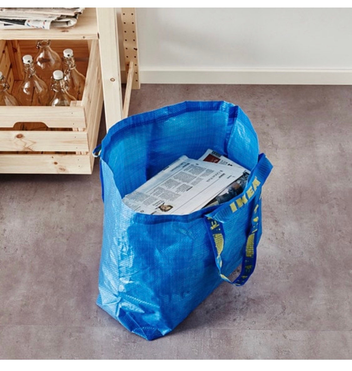 2 New IKEA Medium Bag Ikea Blue Bag FRAKTA 10 Gal Storage Etsy