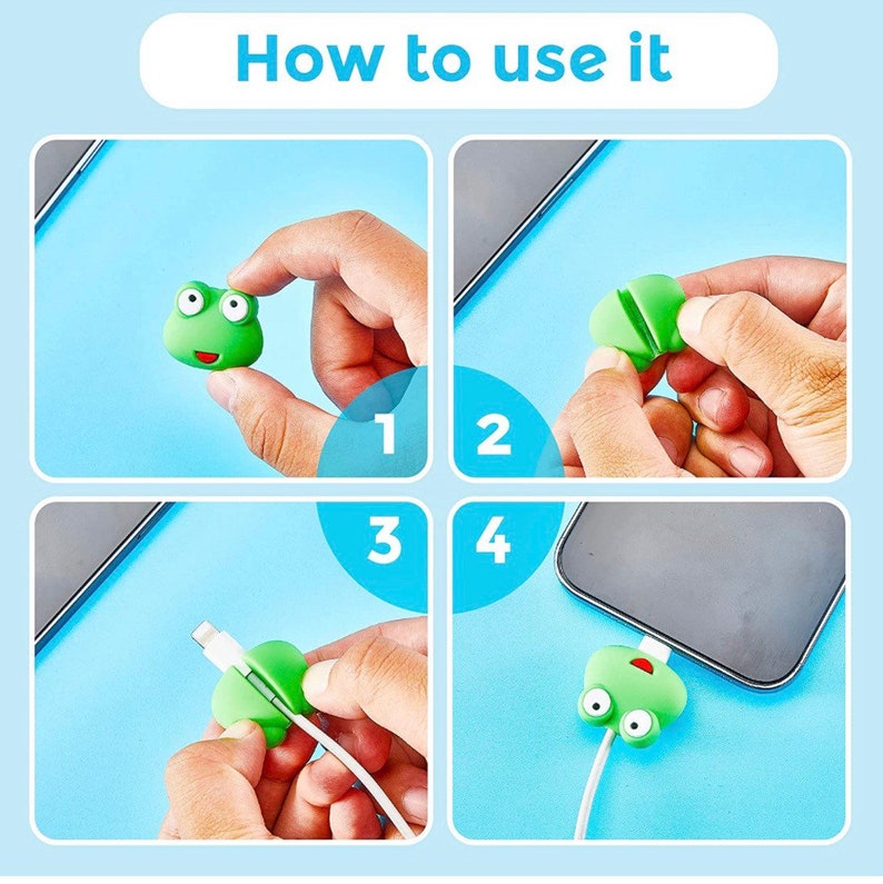 Cute Shark Cable Bite Cable Protector Iphone Cable Protector Etsy