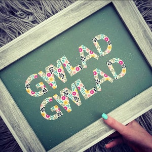 gwlad gwlad A4-afdruk cymraeg