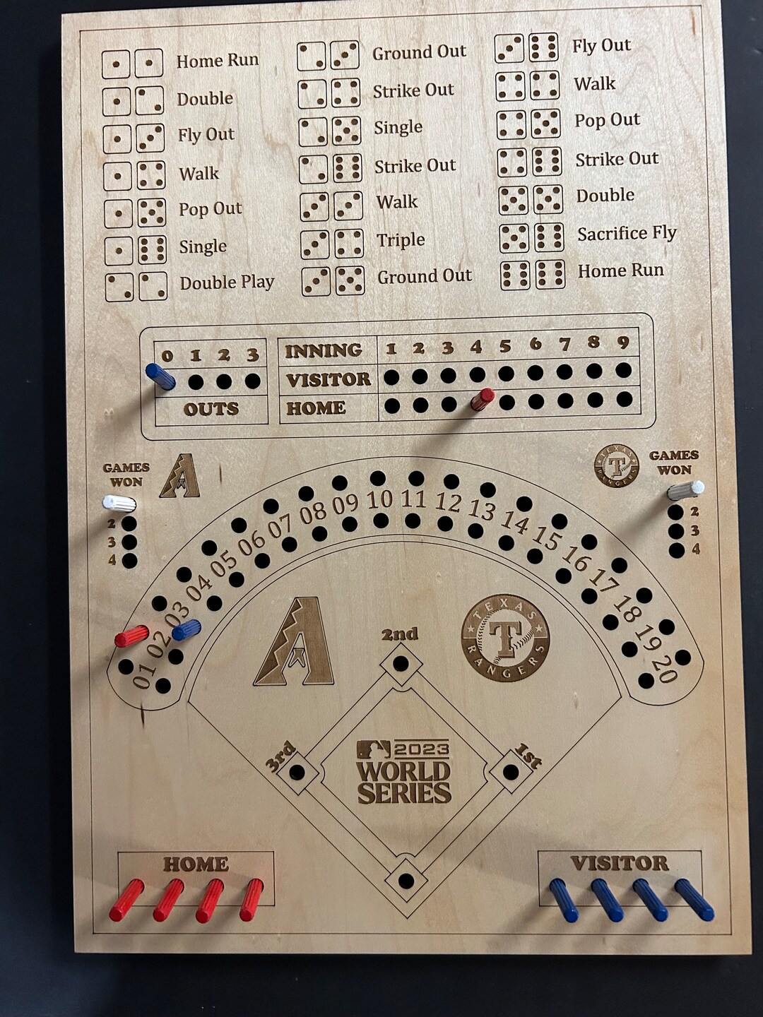 World Series Dice Baseball 2023 Etsy