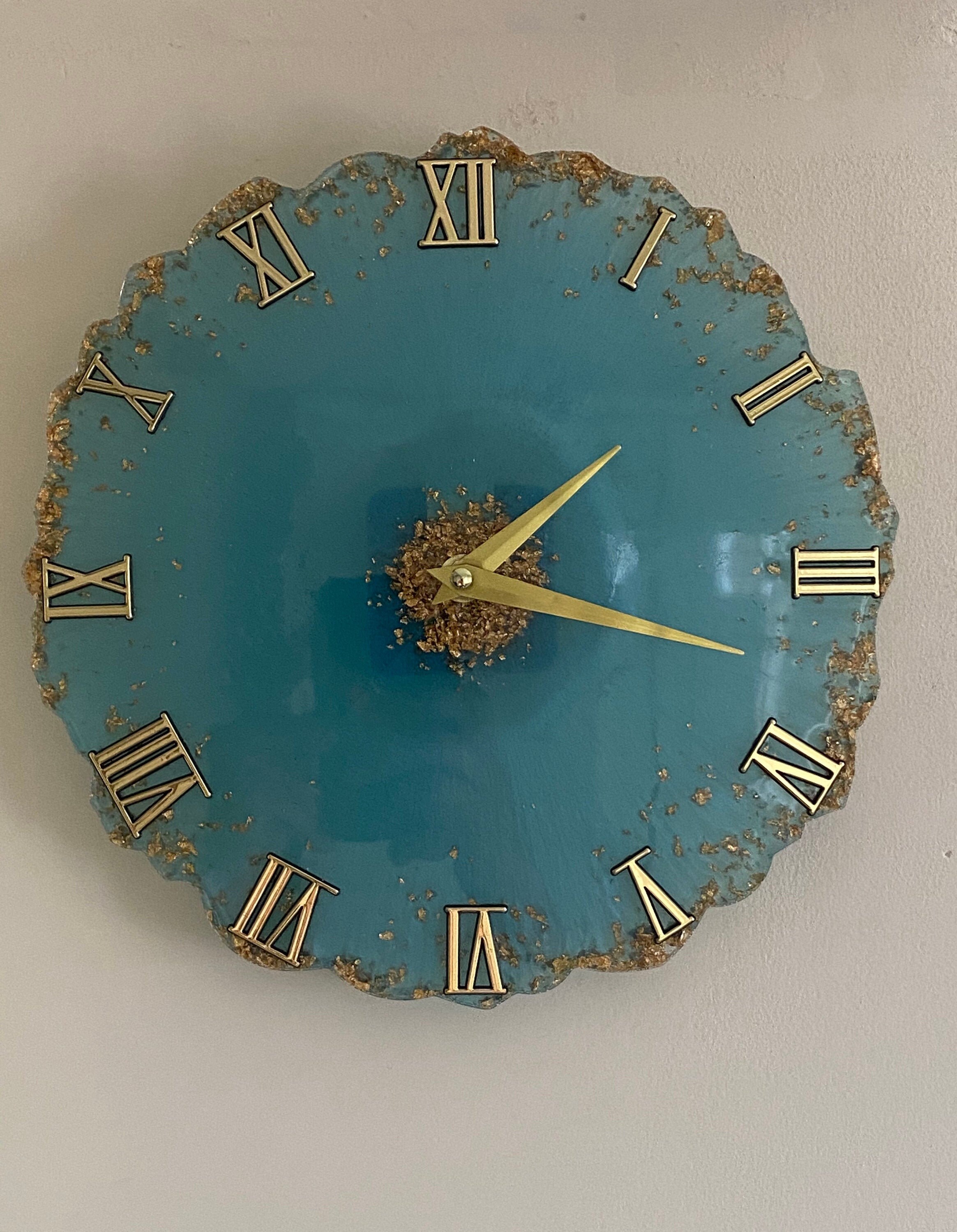 Wall Clock Handmade Bespoke Resin Etsy UK