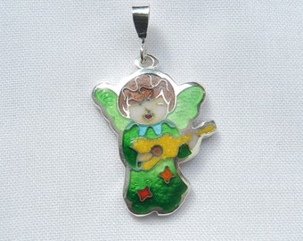 Handgemaakte cloisonné geëmailleerde engelhanger, Georgische sieraden