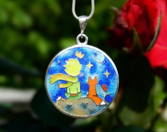 Borsa Il Piccolo Principe Notte Stellata - Tote Bag In Cotone, 38x44 Cm, Multicolore - Foto 8