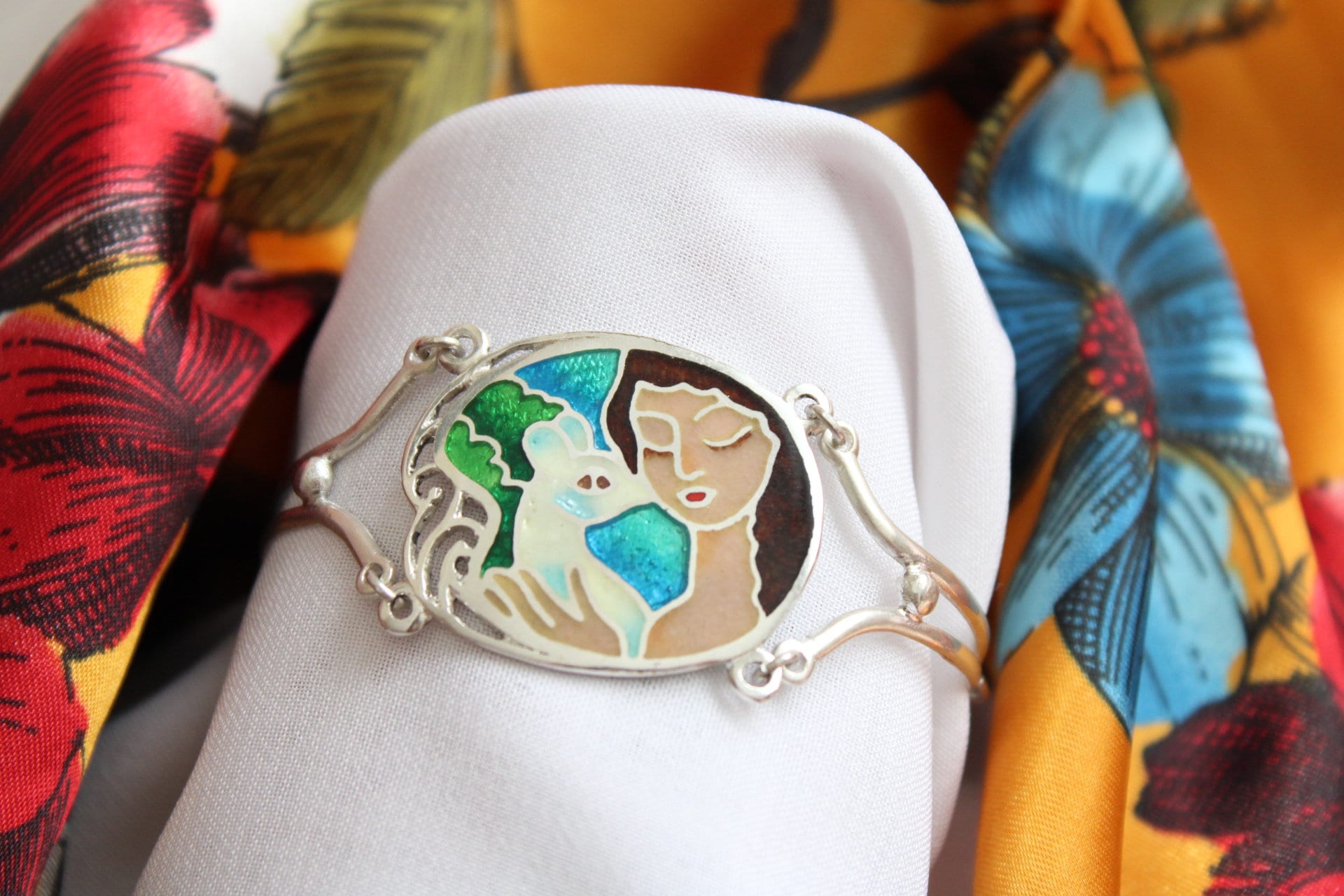Plique a Jour Bangle - Etsy